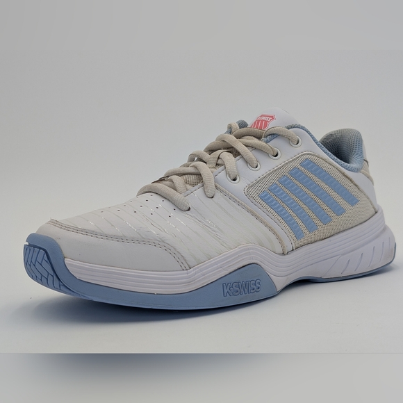 K-Swiss Court Pro Women's Size 9.5 / EU 41.5 White and Blue Cushioned Sneakers - Picture 3 of 17